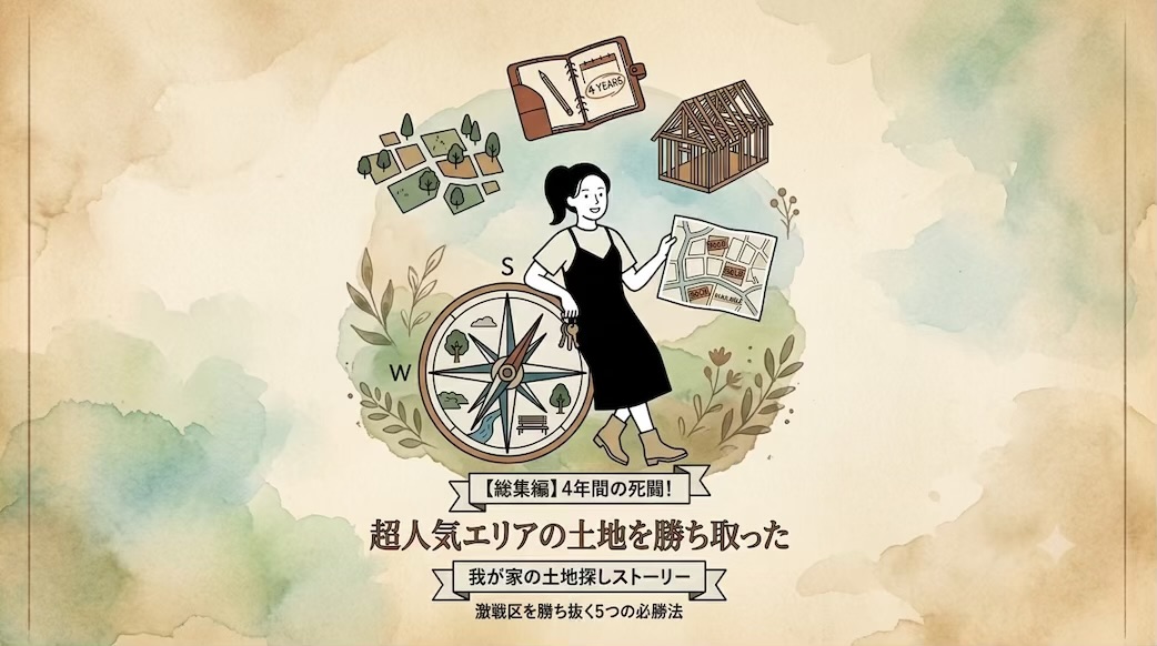 土地探しの期間が4年かかった超人気エリアの激戦区で土地を勝ち取った体験談のサムネイル画像