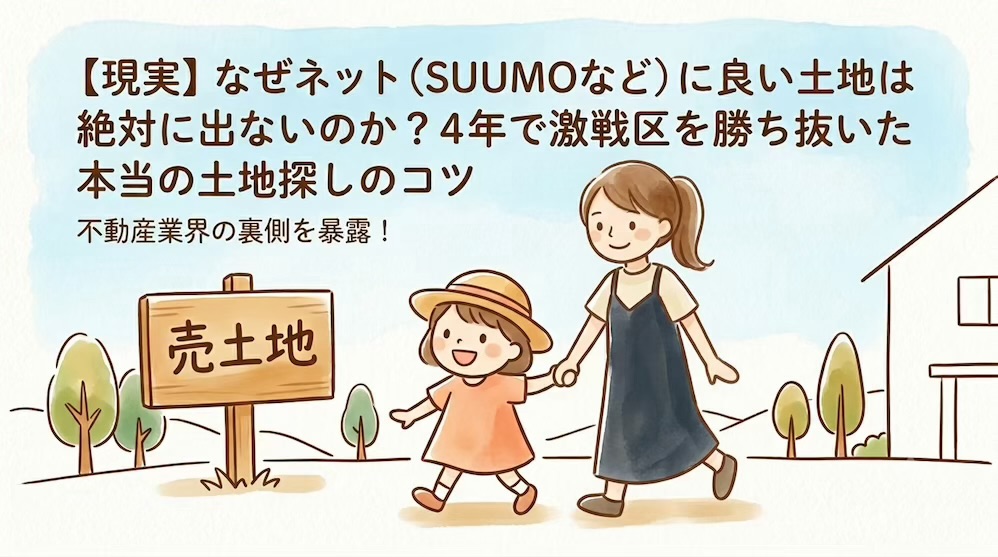 土地探しのコツを解説するアイキャッチ画像